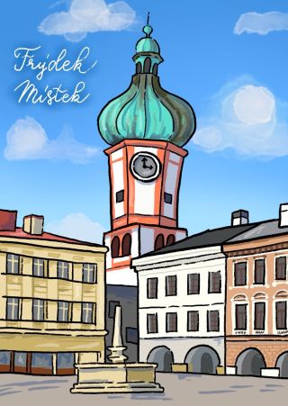 Trocha odlehčení od figurálních ilustrací. ✨ Řekla jsem si, že e-shop doplním několika pohlednicemi s architekturou...